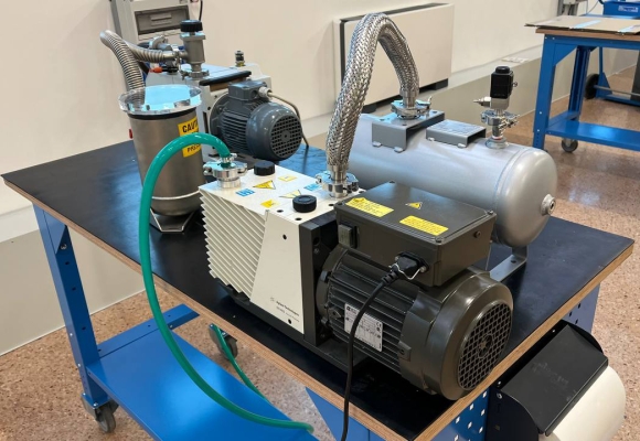 Esempio di setup di test di pompe Rotative